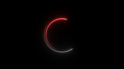 Naklejka premium Glowing blue circle frame background illustration.