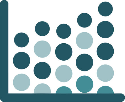 Scatter Plot Illustration Data Visualization Statistical Analysis Icon Graphic