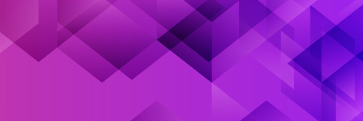 Fototapeta premium purple geometric shapes, gradients, overlapping triangles and shadows with glowing lines. purple background.