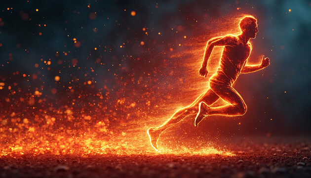 Burning Runner Motion