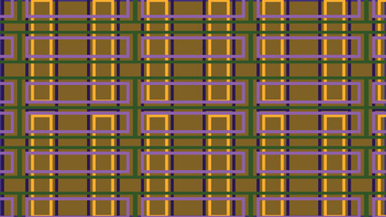 Brown geometric metal grid pattern wallpaper design