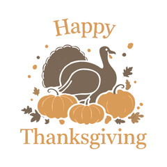 happy thanksgiving vector 