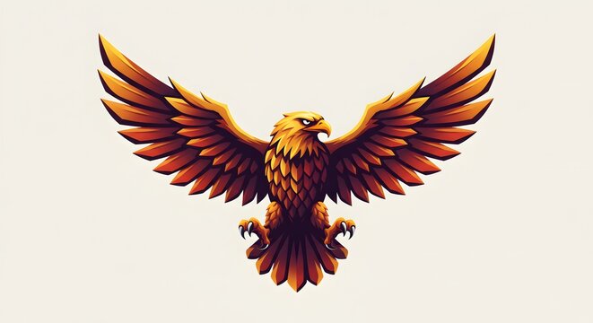 Golden eagle graphic design