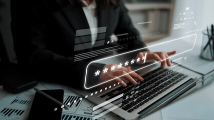 User authentication and password protection concept showing secure login, privacy safeguard, data protection, access control, and digital identity verification Marrow - Powered by Adobe