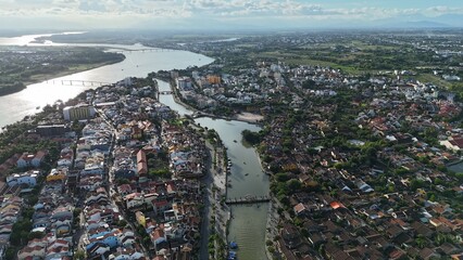 Aerial View of Hoi An’s Riverside Charm