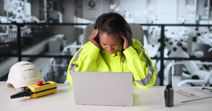 Sad African Woman Faces Frustration - Powered by Adobe