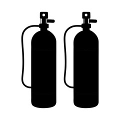 Oxygen Tank With Mask Vector Flat Clean Look