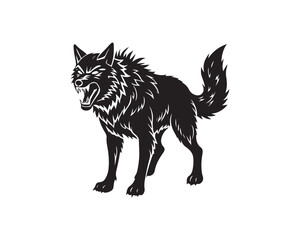 Fototapeta premium wolf, wolf logo, wolf vector, wolf silhouette, angry wolf, howling wolf, wild wolf, full body wolf, wolf head, fierce wolf, tribal wolf, wolf mascot, geometric wolf, minimalist wolf logo, wolf emblem,
