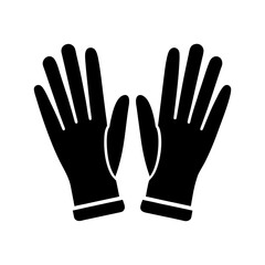 Rubber Gloves Vector Flat Clean Look