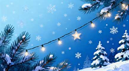 blue christmas background