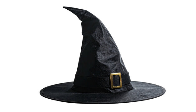 black witch hat with gold buckle clip art preview