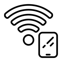 WIFI icon, line icon style