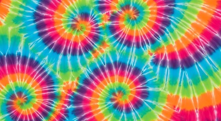 Vibrant Tie-Dye Swirls - A Colorful Abstract Pattern.