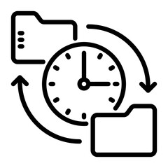 Sync icon, line icon style