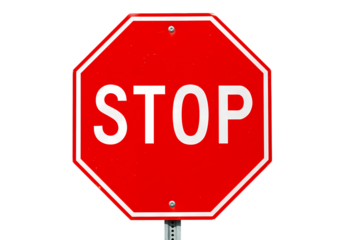 Red Stop Sign: Traffic Regulation, Road Safety, Warning Symbol