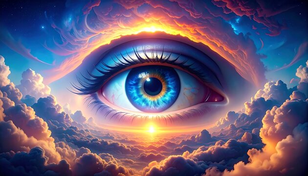 Eye of the universe - Powered by Adobe