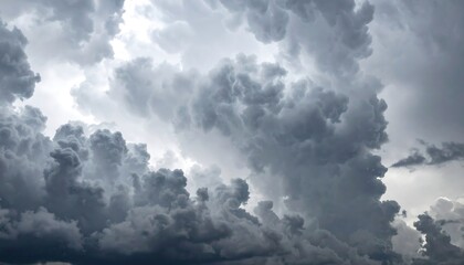 Dense, dramatic storm clouds