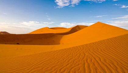 Desert dunes at sunrise
