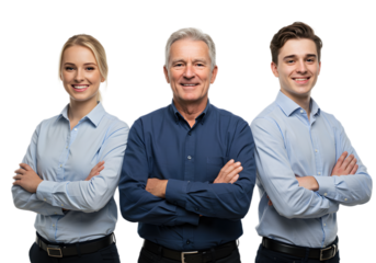 Portrait of a confident woman wearing glasses and a business suit with arms crossed