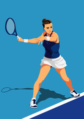 女子テニス選手