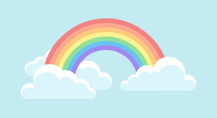 Colorful Rainbow Illustration A Delightful and Joyful Graphic for Various Creative Projects