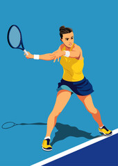 女子テニス選手