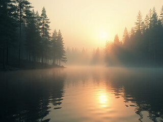 Crystal Lake Mirror at Dawn