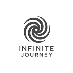 Abstract vortex design representing the infinite journey concept