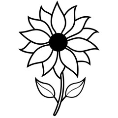 sunflower tattoo design