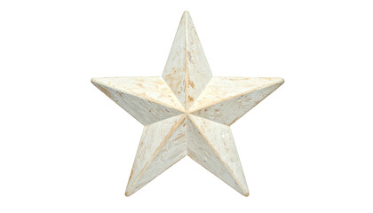 Obraz premium Close-up of a textured, five-pointed star against a stark black background