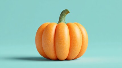 A playful Halloween 3D illustration featuring cheerful jack-o’-lanterns with glowing smiles