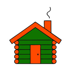 Log cabin icon