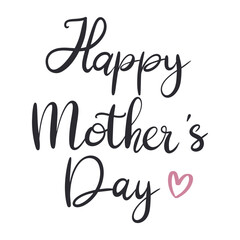 Obraz premium Editable happy mother’s day modern handwritten calligraphy, mother day’s lettering typography vector