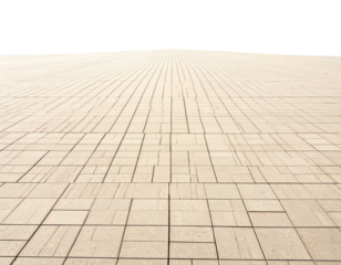 Tiled perspective vanishing into a dark horizon, stark contrast and geometric precision