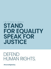 Obraz premium No one is free until everyone is free. Your voice matters. Every right counts.