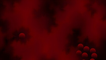 Abstract dark red background with blurred circular shapes and a hazy, smoky texture.
