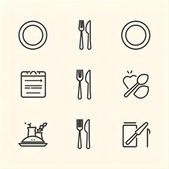set of icons for web design