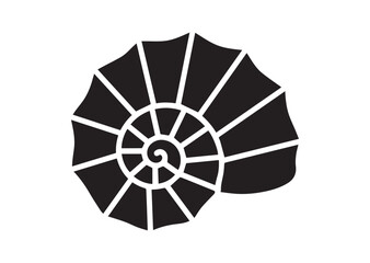 Shell icon, Shell solid vector