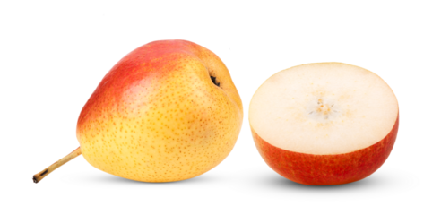 pear isolated on transparent png ( image from camera )