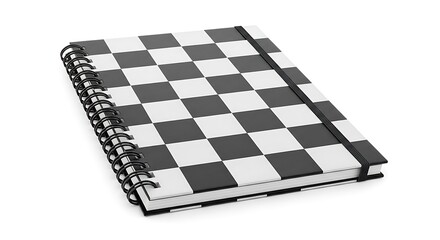 Checkered Notebook - A Study in Black and White Simplicity.