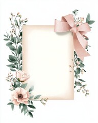 Elegant Watercolor Graduation Diploma with Soft Florals