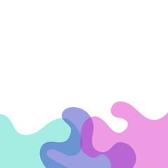 Transparent Blob Footer