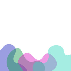 Transparent Blob Footer