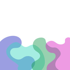 Transparent Blob Footer