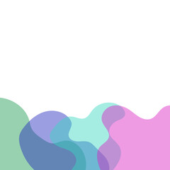 Transparent Blob Footer