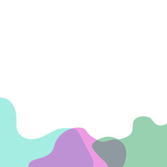 Transparent Blob Footer