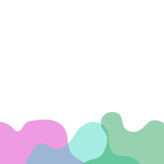 Transparent Blob Footer