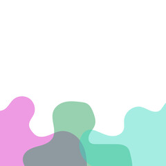 Transparent Blob Footer