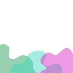 Transparent Blob Footer