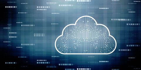 Cloud Computing Concept Background, Cyber Security, Future Technology, Digital Data Network Connection Background, internet data storage, Data Cloud